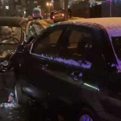 На Печерске пьяный водитель устроил тройную аварию